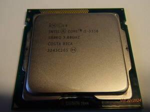 Intel core CPU i5-3330　LGA1155 動作確認済み