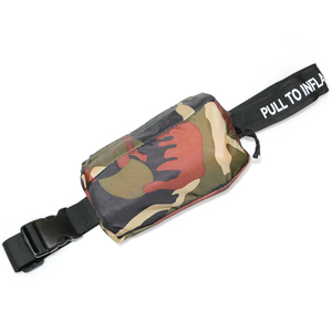  life jacket pouch type belt type manual expansion type camouflage green life jacket lifesaving . waist type small size light weight sea fishing marine 