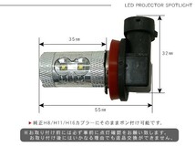 トヨタ ヴィッツ LED 90系/130系 フォグランプ 50W H8/H11/H16 LEDフォグバルブ 車検対応 6ヶ月保証 LEDライト 電装パーツ_画像4