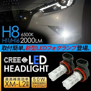 CX-3 CX3 LED フォグランプ 50W H8/H11/H16 LEDフォグバルブ 車検対応 6ヶ月保証 LEDライト 電装パーツ