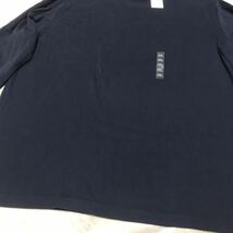 UNIQLO ユニクロ 長袖Ｔシャツ ロンT ネイビー メンズ 4XLサイズ 大きいサイズ 新品未使用タグ付き_画像3