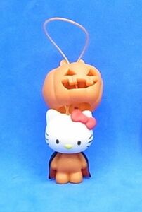 カボチャが脱げる♪ ハロー キティ×ロディ ストラップ　ハロウィン コレクション　パンプキン　2006年　リプトン　非売品 レア