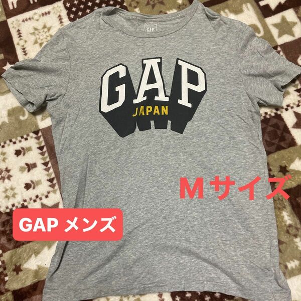 Tシャツ GAP グレー　 プリントTシャツ 半袖　ギャップ　メンズMサイズ