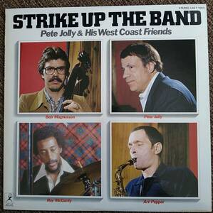 日本オリジナル盤【Pete Jolly】STRIKE UP THE BAND (ATLAS LA27-1003) アート・ペッパー参加が魅力の1枚