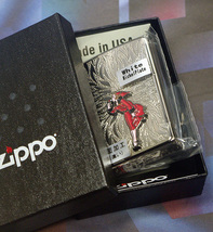 【ZIPPO】Windy ウィンディ ガール メタル貼 WhiteNickel/ネコポス_画像6