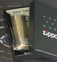 【ZIPPO】アーマー 3サイド 鯉(昇鯉)エッチング ブラス古美/ネコポス_画像7