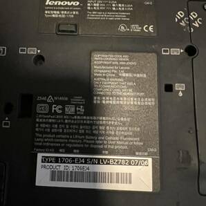 【ジャンク】lenovo レノボ ジャンク ノート PC Windows XP Z546 1706 EJ4 S/N LV-BZ782 07/06の画像7