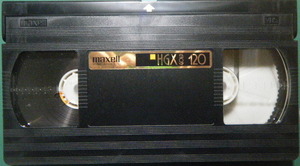  видеозапись завершено VHS лента maxell HGX GOLD 120