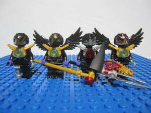 LEGO レゴ チーマ カラス族4体セット ラズカル ラザール リッゾ レーザー Legends of Chima ミニフィグ ミニフィギュア 同梱可