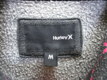 HURLEY　ハーレー　ジップアップパーカー　メンズM　グレーピンク　スウェットパーカー　フーディージャケット　フーデッドトレーナー03073_画像2