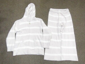  Gelato Pique .... room wear top and bottom setup SIZE F Zip up Parker & long pants pyjamas top and bottom Home wear 03239