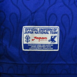 アシックス製 サッカー日本代表 フランスW杯 ユニフォーム メンズO XL LL 炎モデル 美品 90sヴィンテージ 半袖ゲームシャツ 03263の画像2