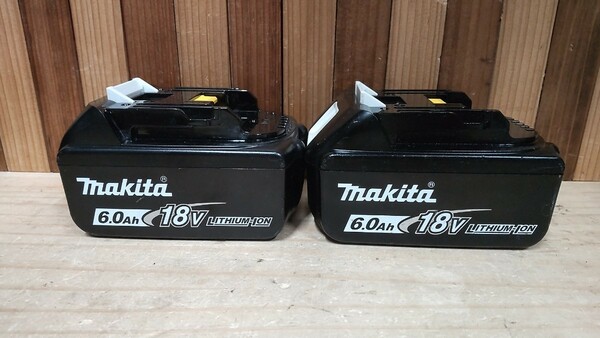 雪マーク makita マキタ BL1860B 急速充電タイプ リチウムイオンバッテリー 18V 純正品　2個セット