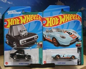 ホットウィール 人気2種 '70 DODGE CHARGER GLORY CHASER HW 新品 ダッジ チャージャー ダッヂ グローリー チェイサー