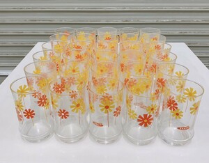  unused long-term keeping goods e ruby glass gala spade 30 piece set Novelty little gift floral print Showa Retro that time thing pickup welcome Ibaraki 0304.2 D2 120