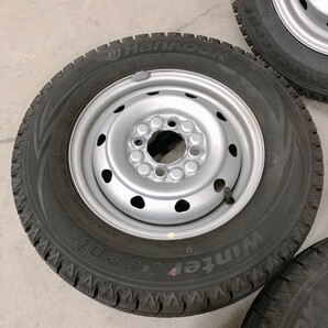 バリ山 Hankook 145/80R12 2012年製 12×3.50B PCD100 ET+40 ハブ径68mm スタッドレス タイヤ スチールホイール 4穴 0316え2 I12 140の画像3