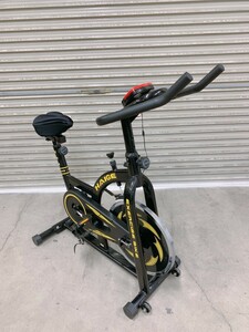 中古 HAIGE ハイガー EXERCISE BIKE スピンバイク 黄色 エクササイズ フィットネス 筋トレ 引取歓迎/茨城県常陸大宮市 0324あわ3 M 家D