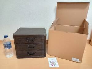 【 新品未使用品 】　小物入れ　引き出し　小箪笥　木製　桐箪笥