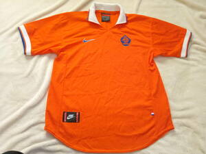  beautiful goods euro player right 1996 Holland representative NIKE uniform L size Nike England made MADE IN U.K.