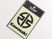 スピード発送！KAWASAKI/純正/カワサキ/シンボルステッカー/ブラック/Mサイズ/屋外でも使用可能な耐水・耐候ステッカー！_画像1