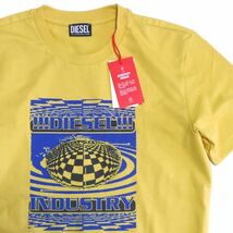 【1.1万新品！】DIESEL ディーゼル プリント Tシャツ T-DIEGOR-K50 イエロー Mサイズ 本物 SALE_画像2