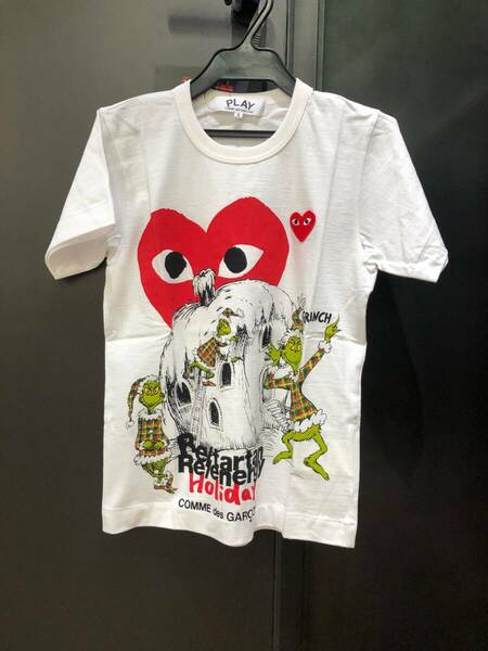 COMME des GARCONS PLAY×GRINCH　Tシャツ　白　OT-T11 Sサイズ