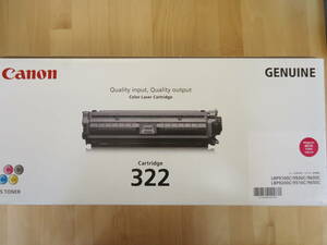 ●○Canon キャノン カートリッジ322 マゼンタ 品紅色 CRG-322MAG 2650B001 トナーカートリッジ 純正○●