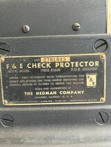 E&E HEDMAN COMPANY チェックプロテクター　1918〜1920年_画像9