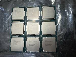 CPU 9個 i7-4770 i5-4670 i5-4460 i5-3470 i5-3470S i3-7100 Intel CPU BIOS起動確認済み まとめてセット 