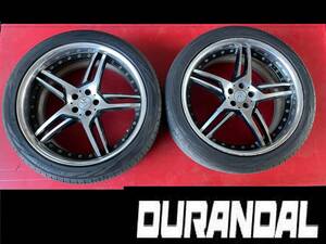 深リム　ワーク　WORK デュランダル　DURANDAL DD1 20インチ　20X8.5J+50　5H　PCD100　ヨコハマ　245/40R20　２本　（6/88）