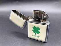 1円〜　ジッポ　ZIPPO zippo クローバー　LUCKY 2000 2000年　ライター　オイルライター　 ラッキー　四葉　四つ葉　喫煙具 喫煙グッズ _画像3