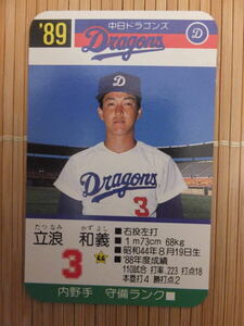 タカラ プロ野球カードゲーム '89年 中日ドラゴンズ　立浪 和義（1枚）