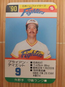 タカラ プロ野球カードゲーム '90年 日本ハムファイターズ　ブライアン・デイエット（1枚）