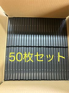 中古美品 黒 DVDトールケース50枚セット！空ケースメディアケース ブラック シングルソフトケースメディアケース CD