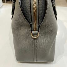 ソ）kate spade ケイトスペード　ハンドバッグ　ショルダーバッグ　2way レザー バッグ　グレー　_画像5