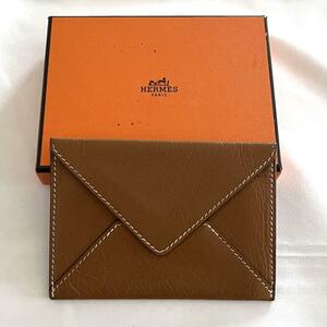 【美品】HERMES エルメス カードケース エヴァーグレイン