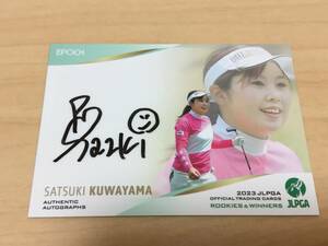 エポック2023☆epoch☆JLPGA☆女子ゴルフカード☆rookies＆winners☆桑山紗月☆直筆サインカード☆104枚限定