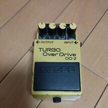 boss od-2 動作品　キズ汚れアリ　オーバードライブ　エフェクター　ボス　TURB Ooverdrive_画像1