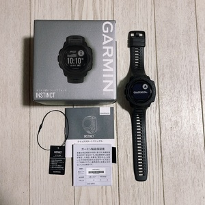 [中古] GARMIN INSTINCT 本体 おまけ付き ガーミン インスティンクト ブラック