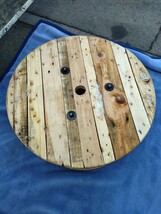 木製ドラム 直径70cm 高さ40cm ガーデニング BBQ ケーブルドラム 電線ドラム 愛知県豊橋市 m3_画像2