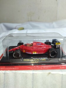 アシェット 公式フェラーリF1コレクション 1/43 Ferrari F1-91 1991年 Alain Prost ミニカー アラン・プロスト 模型のみ 未開封