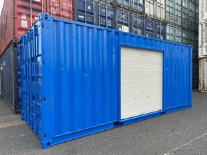 20FT used freight container shutter attaching container width 3,000MM photograph the truth thing.