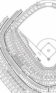 【通路側から2席】東京ドーム　巨人対広島　4月13日土曜日ビームシートペア　三塁側