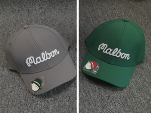 Malbon キャップ 選べる2色 マーカー付き ゴルフキャップ フリーサイズ ユニセックス 帽子 新品送料無料