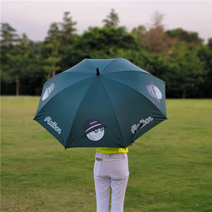  Golf umbrella green Malbon long umbrella automatic open . rain both for sunburn prevention ultra-violet rays blocking 99% new goods free shipping 