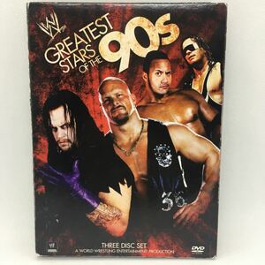 DVD『WWE GREATEST STARS OF THE 90s 輸入盤』※動作確認済み/リージョン1/DVD３枚組/プロレス/Import/格闘技/レスリング/　　Ⅳ－1236