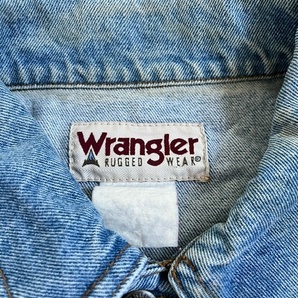 USED Wrangler ラングラーパッチトラッカーJKT デニム 42~44 70s 80s 90s 00s USA VINTAGE vintage ヴィンテージ ビンテージ の画像2