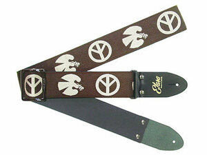 Elara Straps (elala strap ) Peace & Dove Brown Ultrasuedee beautiful strong professional specification guitar strap 