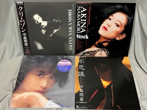 中森明菜 LPレコード クリムゾン Stock ビター・アンド・スウィート　不思議　4枚セット　 USED品