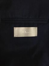 ディオールオム 15AW コットン ジャケット 46サイズ ネイビー ブルー ハウスロゴボタン dior homme クリスヴァンアッシュ_画像7